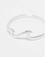 wave ring in sterling silver