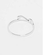 wave ring in sterling silver