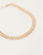antique chain necklace in gold