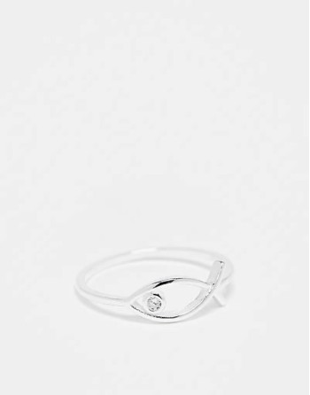 gemset fish ring in sterling silver