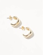 chunky hoops in gold