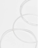 bangle bracelet 3-pack with gemstone detail in silver
