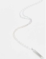 bar necklace in sterling silver