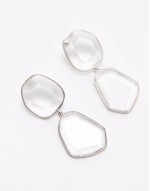 Emille drop earrings in clear