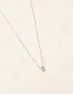 Lost Souls stainless steel 18ct gold plated crystal pendant necklace